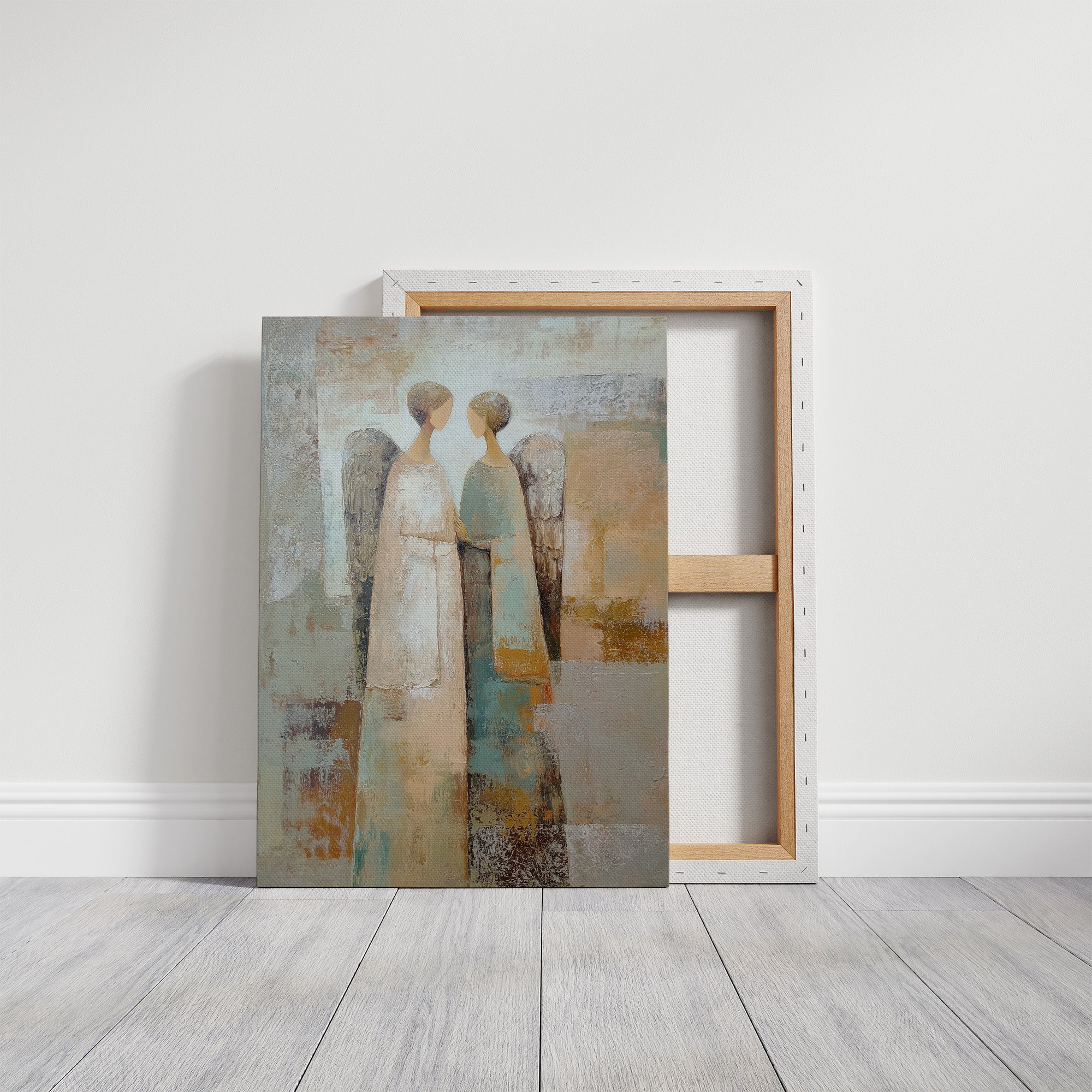 Two Angels Standing Close