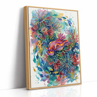 Flame Nudibranch: Watercolor Sea Slug Study