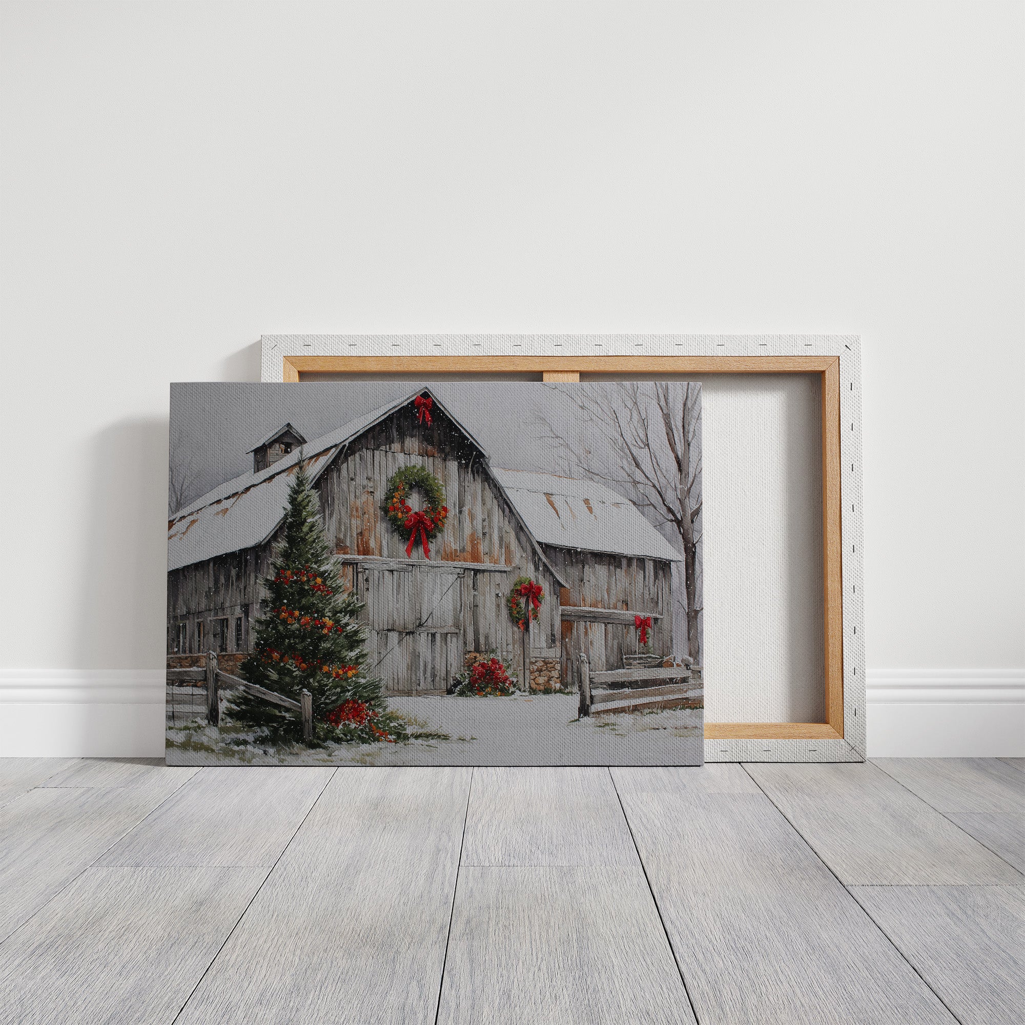 Snow Settles On Grandfather's Barn