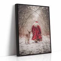 Forest Path Leads Santa Home