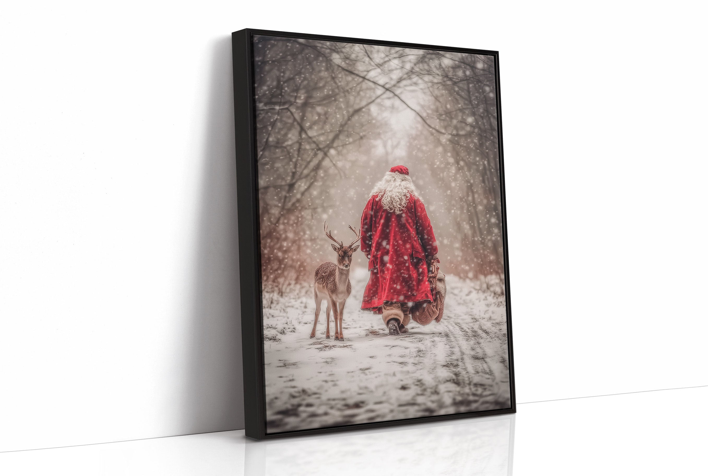 Forest Path Leads Santa Home