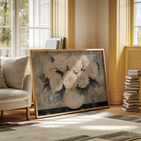 Blush Dahlias In Woven Light