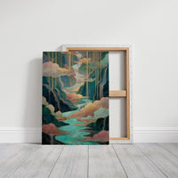 Golden Rain Falls On Turquoise Dreams