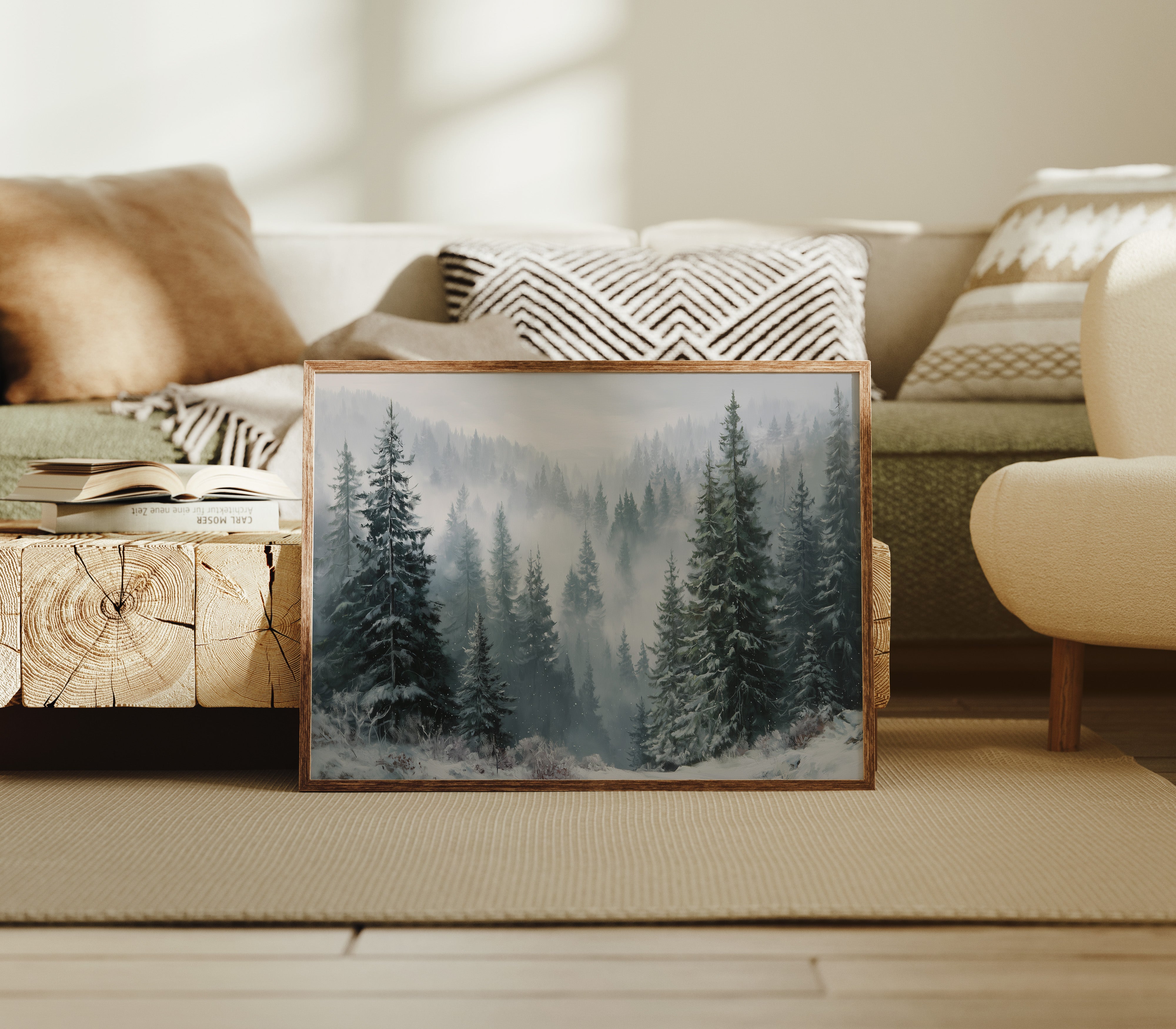 When the Fog Lifted over the Pines