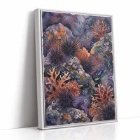 Spined Sentinels: Watercolor Sea Urchin Reef