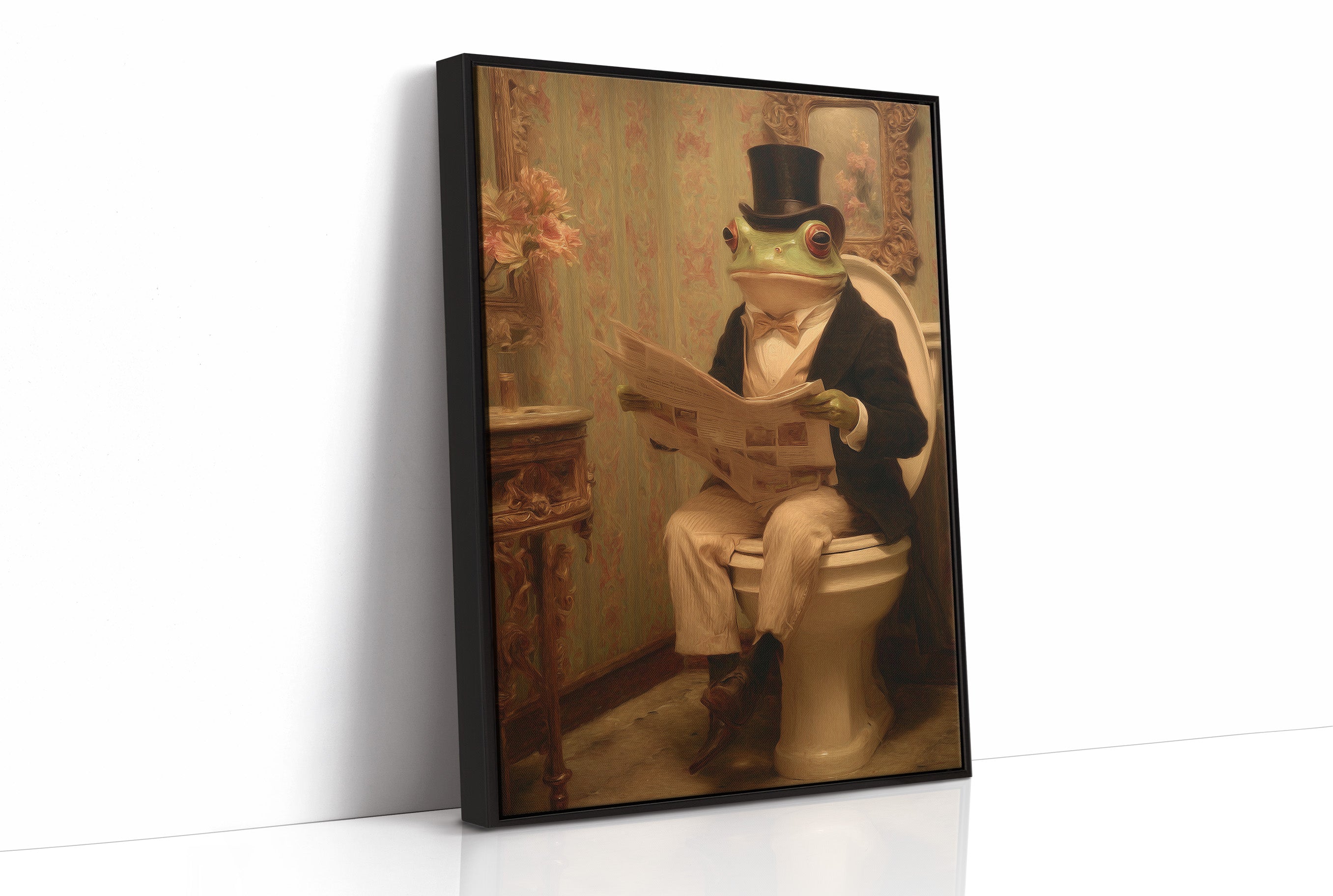 Distinguished Amphibian's Morning Ritual