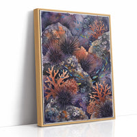 Spined Sentinels: Watercolor Sea Urchin Reef