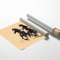 Wild Horses Dance In Ink
