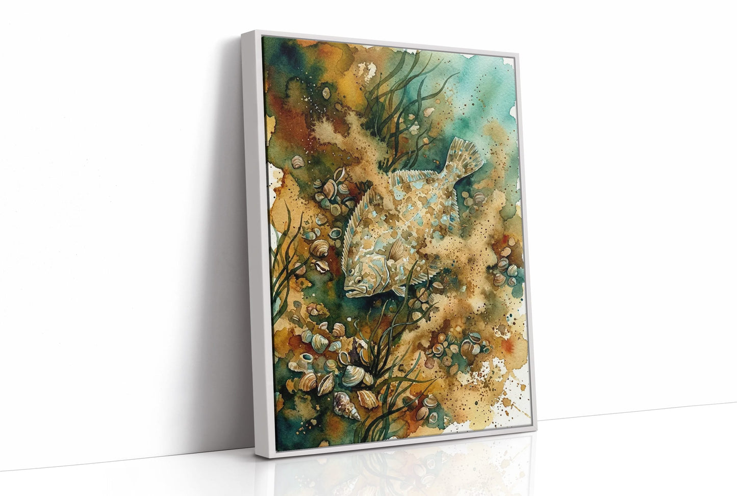 Sandy Camouflage: Watercolor Flounder Study