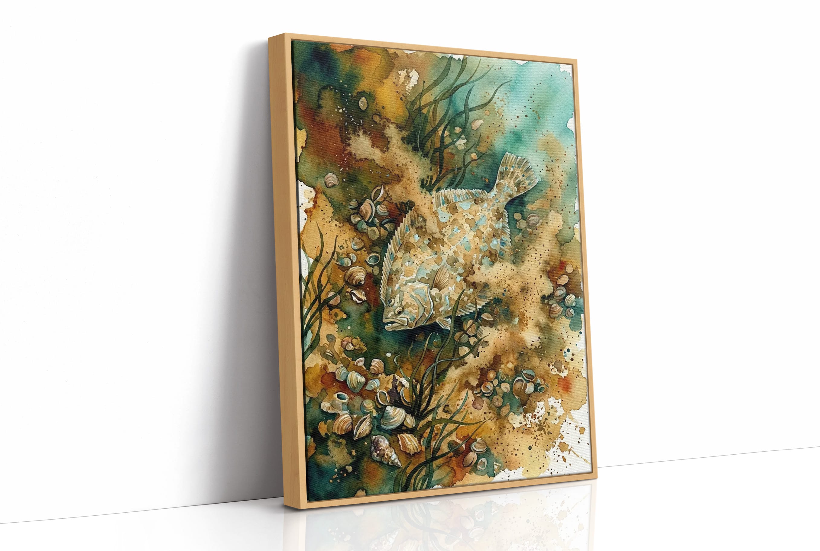Sandy Camouflage: Watercolor Flounder Study