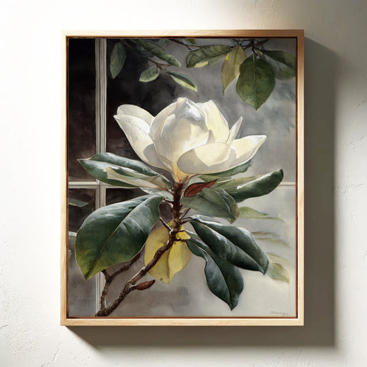 Petals Beneath the Window's Gaze