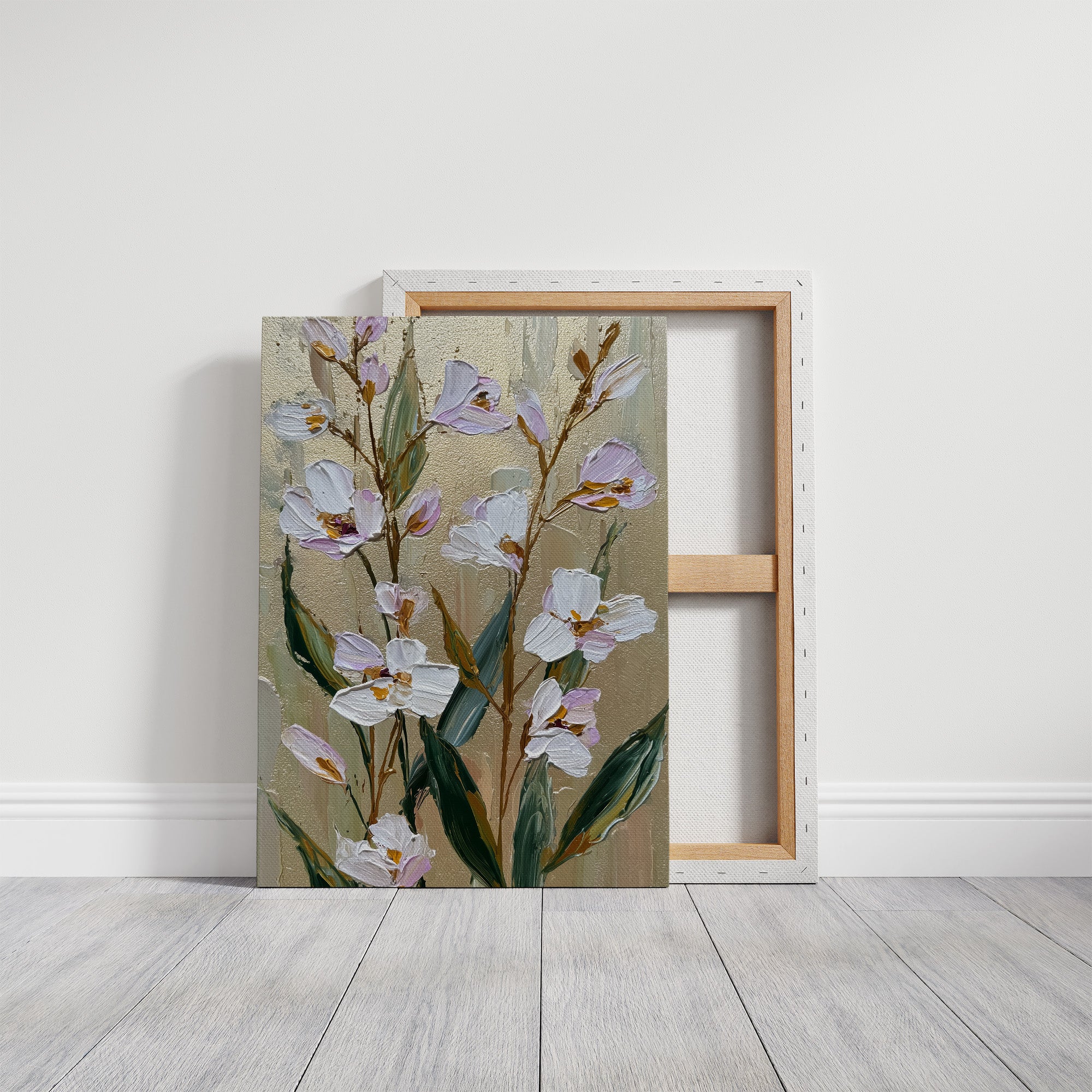 Lavender Blooms on Gilded Air