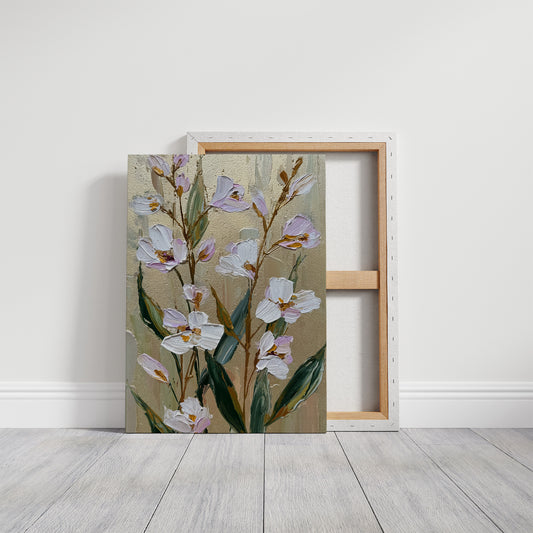 Lavender Blooms on Gilded Air