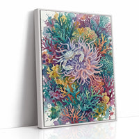 Anemone Hideout: Watercolor Speckled Crab Study