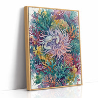 Anemone Hideout: Watercolor Speckled Crab Study