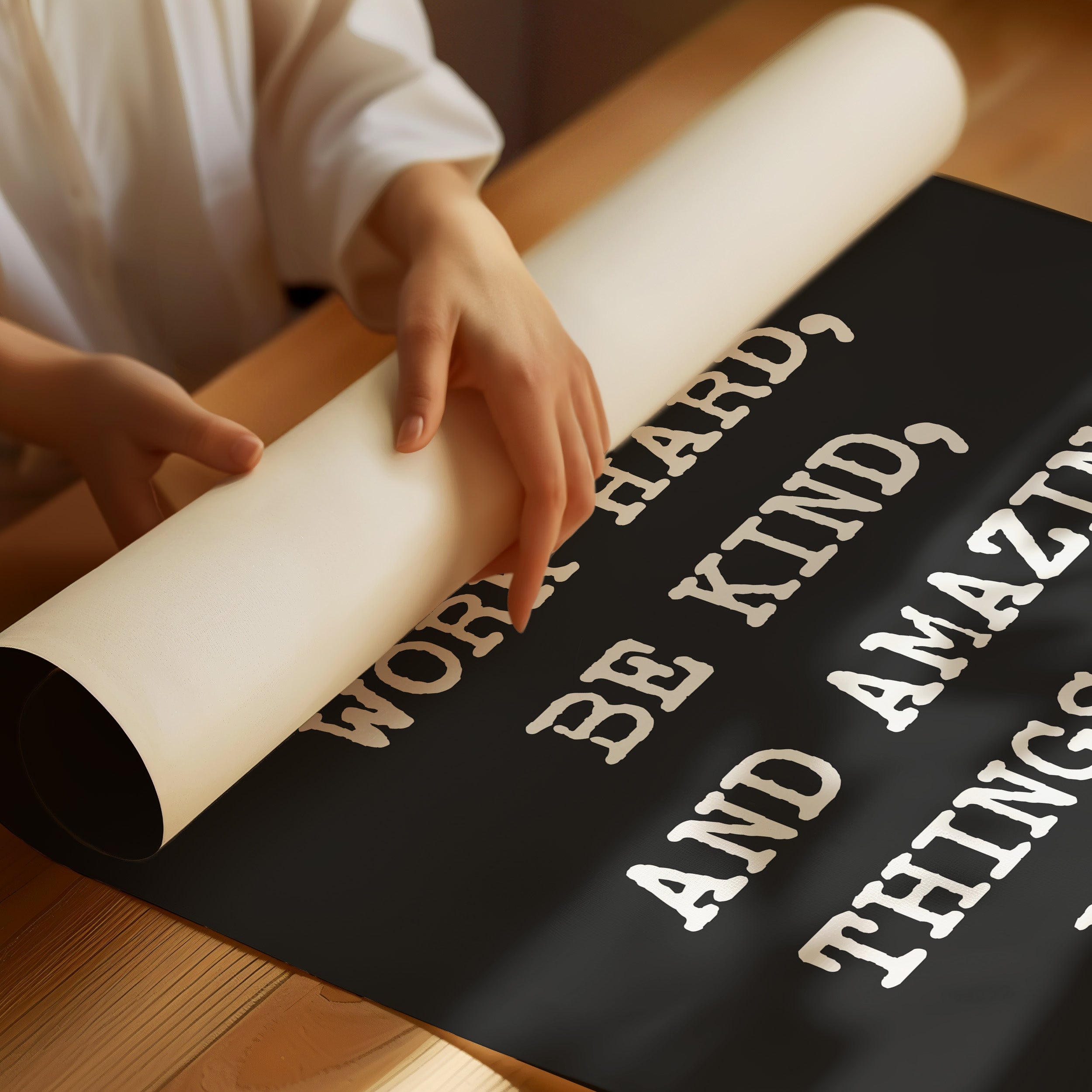 Work Hard Be Kind Quote
