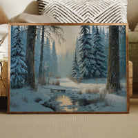 Snow Pines Guard Winter's Stream