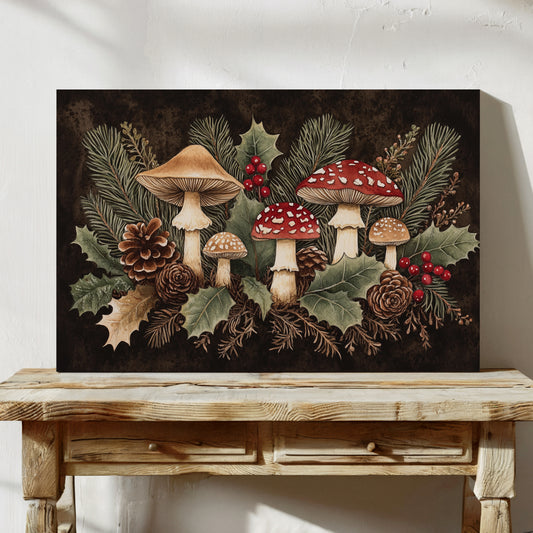 Winter Forest's Enchanted Mushroom Dance