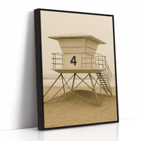 Lifeguard Tower No 4 in Sepia Calm