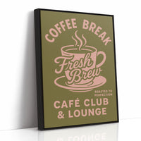 Fresh Brew Retro Coffee Poster