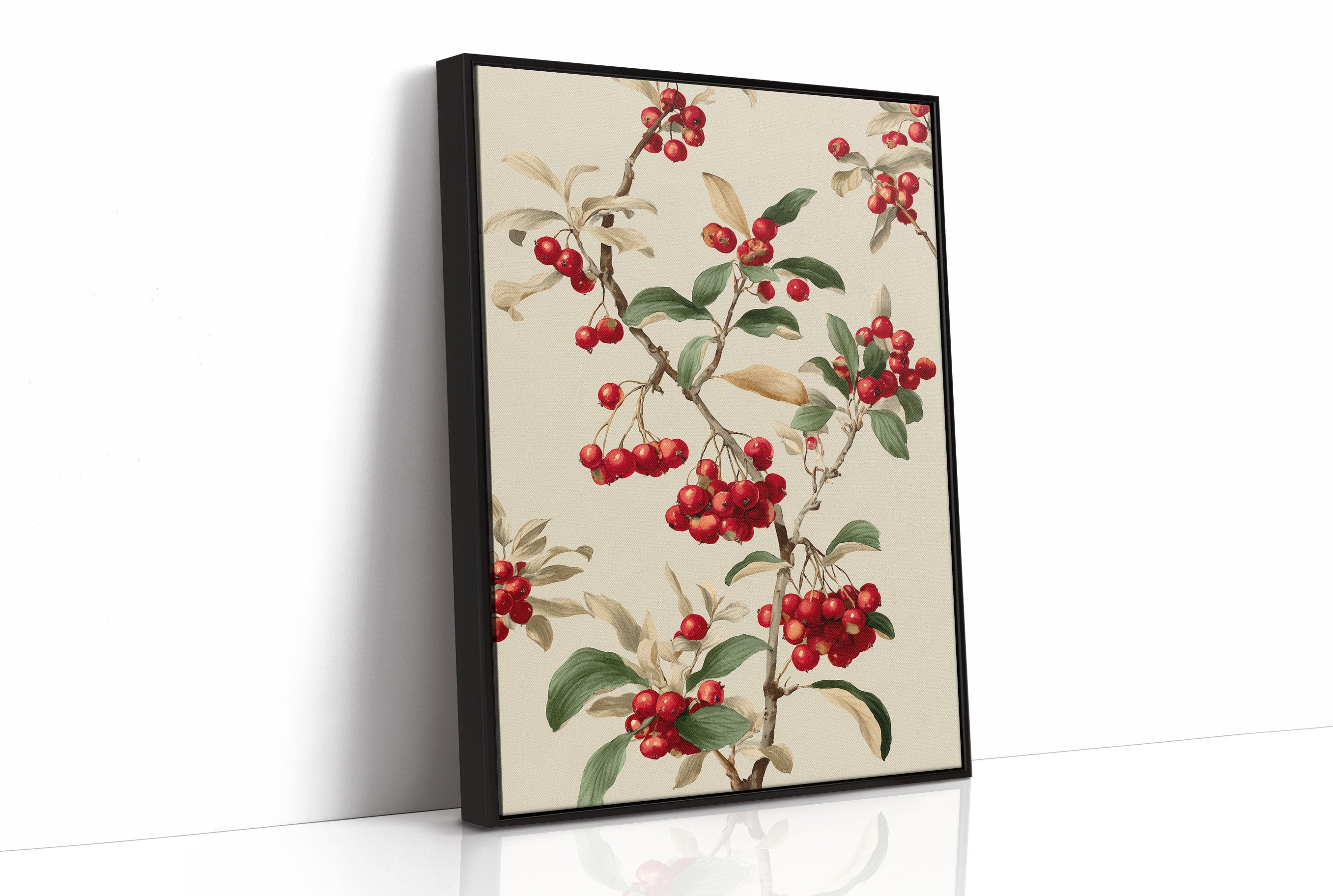 Winter Berries Dance In Gold Light