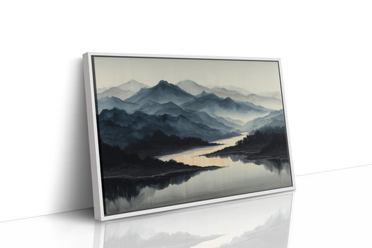 Misty Peaks Mirror Morning Light