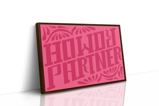 Howdy Partner in Playful Pink Western Style