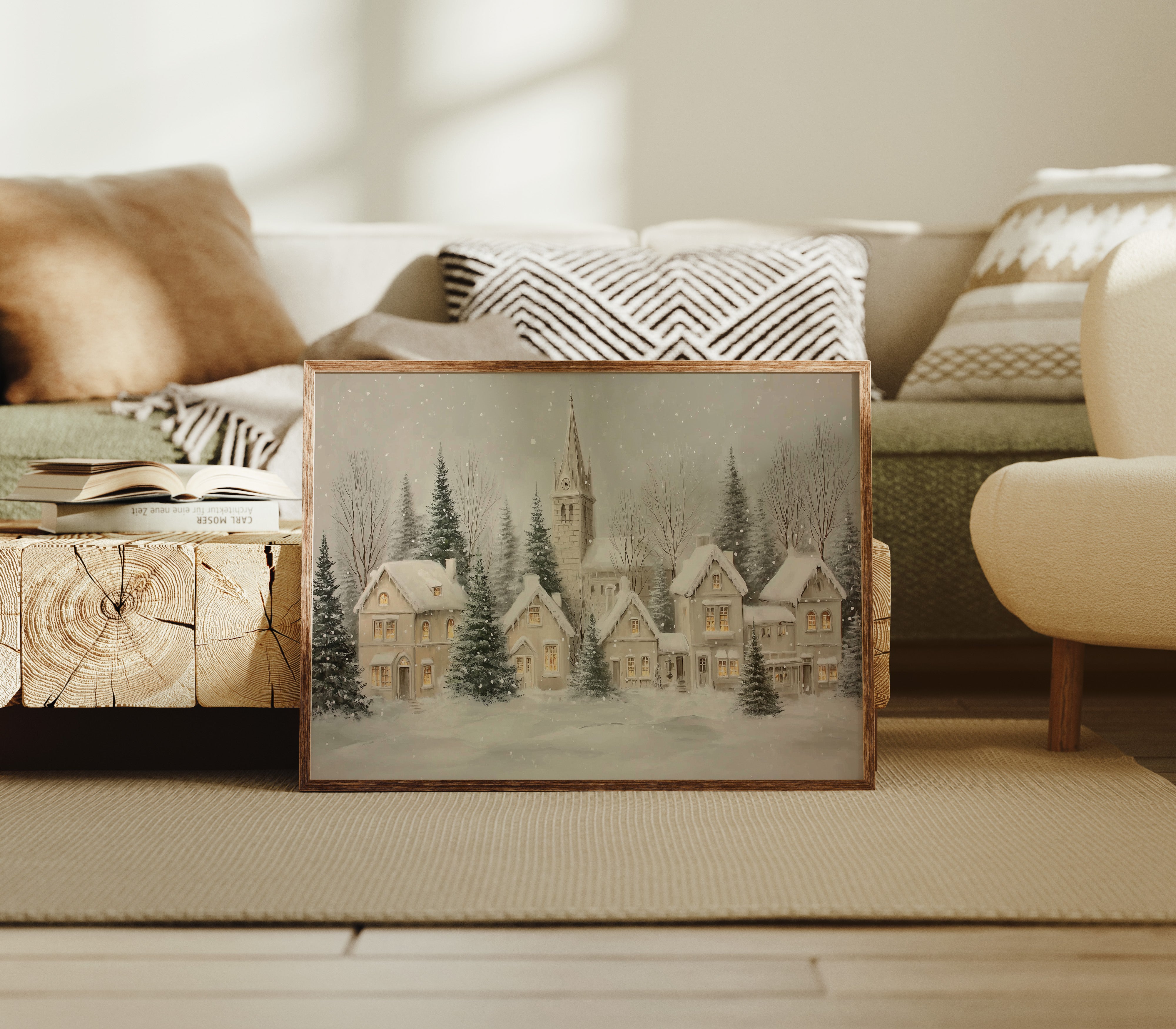 Snow Falls On Silent Chapel Street