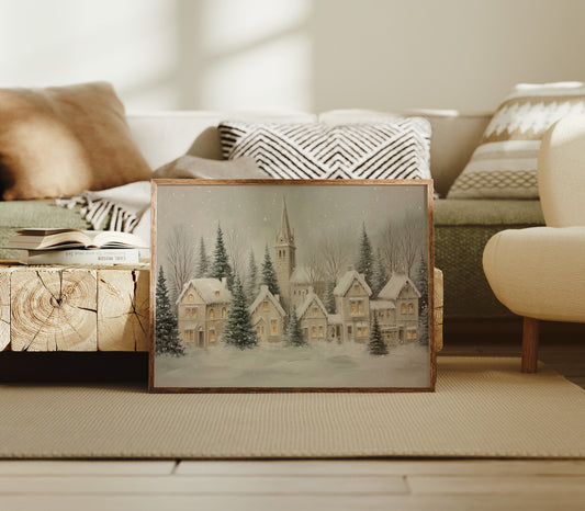 Snow Falls On Silent Chapel Street