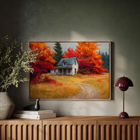 Harvest Home Beneath Fiery Canopy