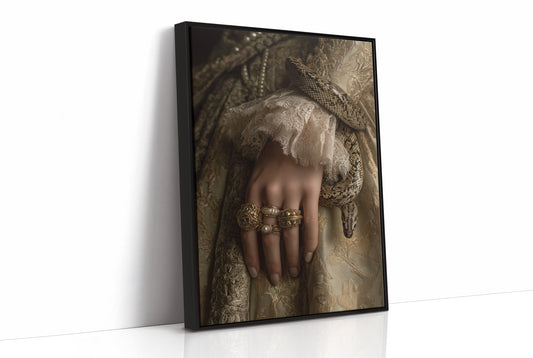 Serpent Coils Through Ancient Lace