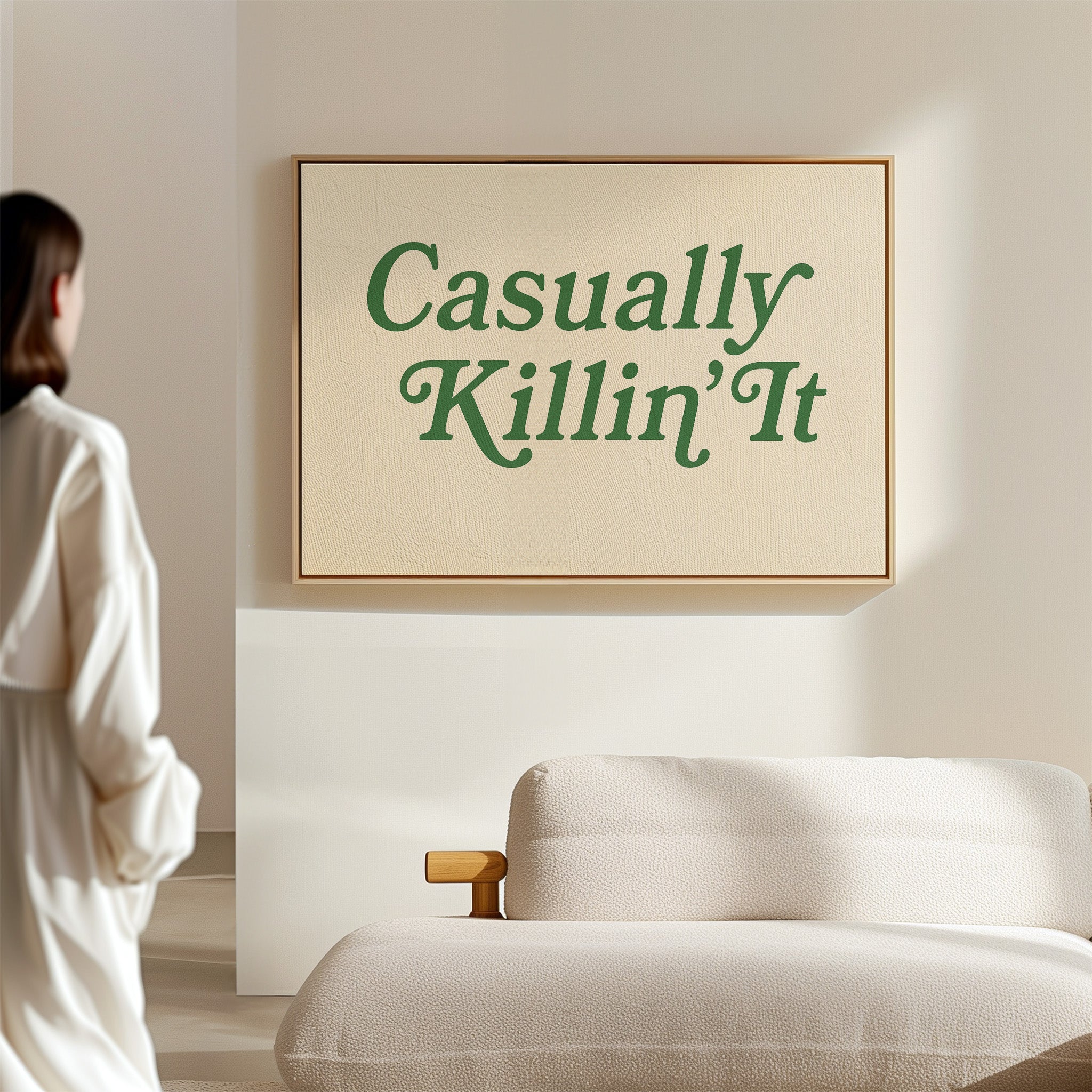 Casually Killin It Retro Typography Art