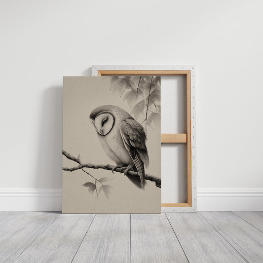 Twilight Perch In Gentle Gray