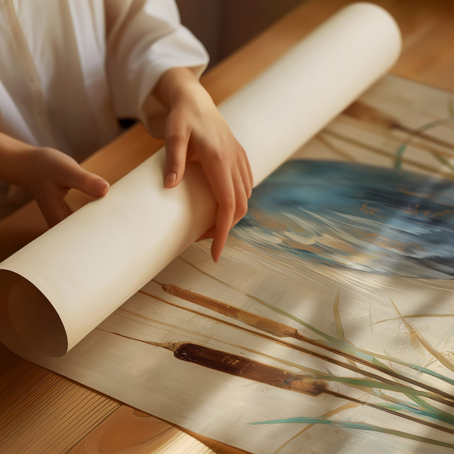 Wetland Guardian Among Cattails