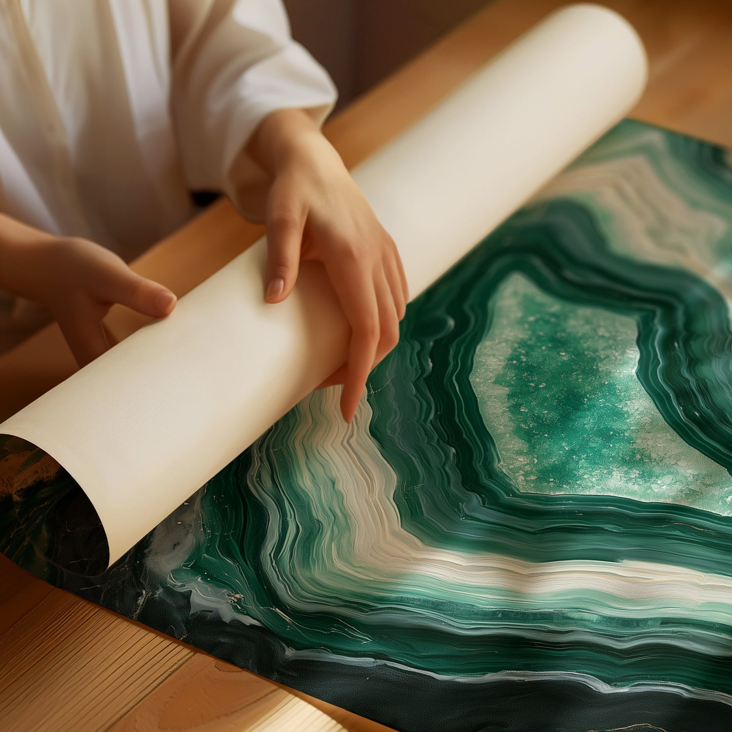 Emerald Geode Depths