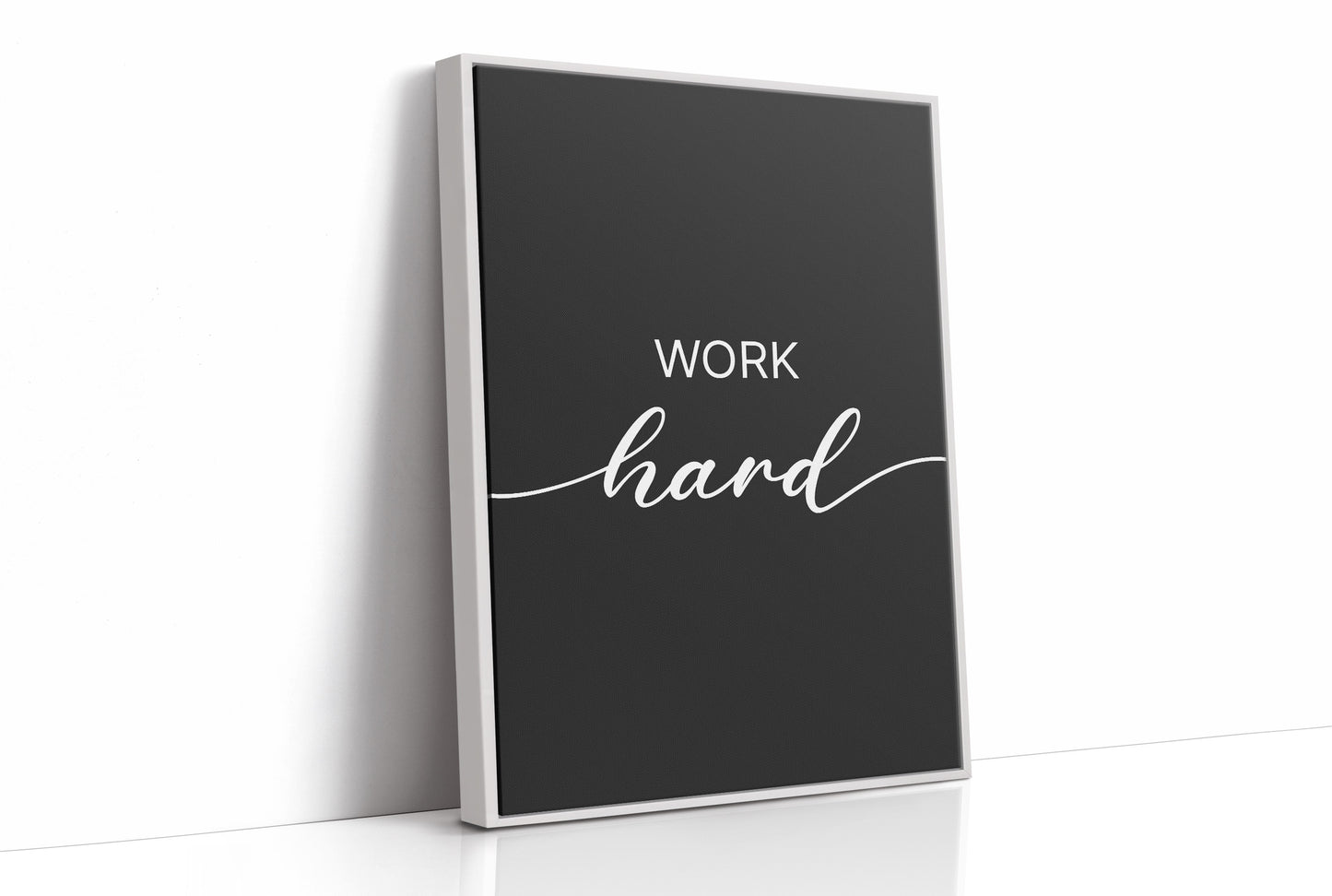 Work Hard Script Typography