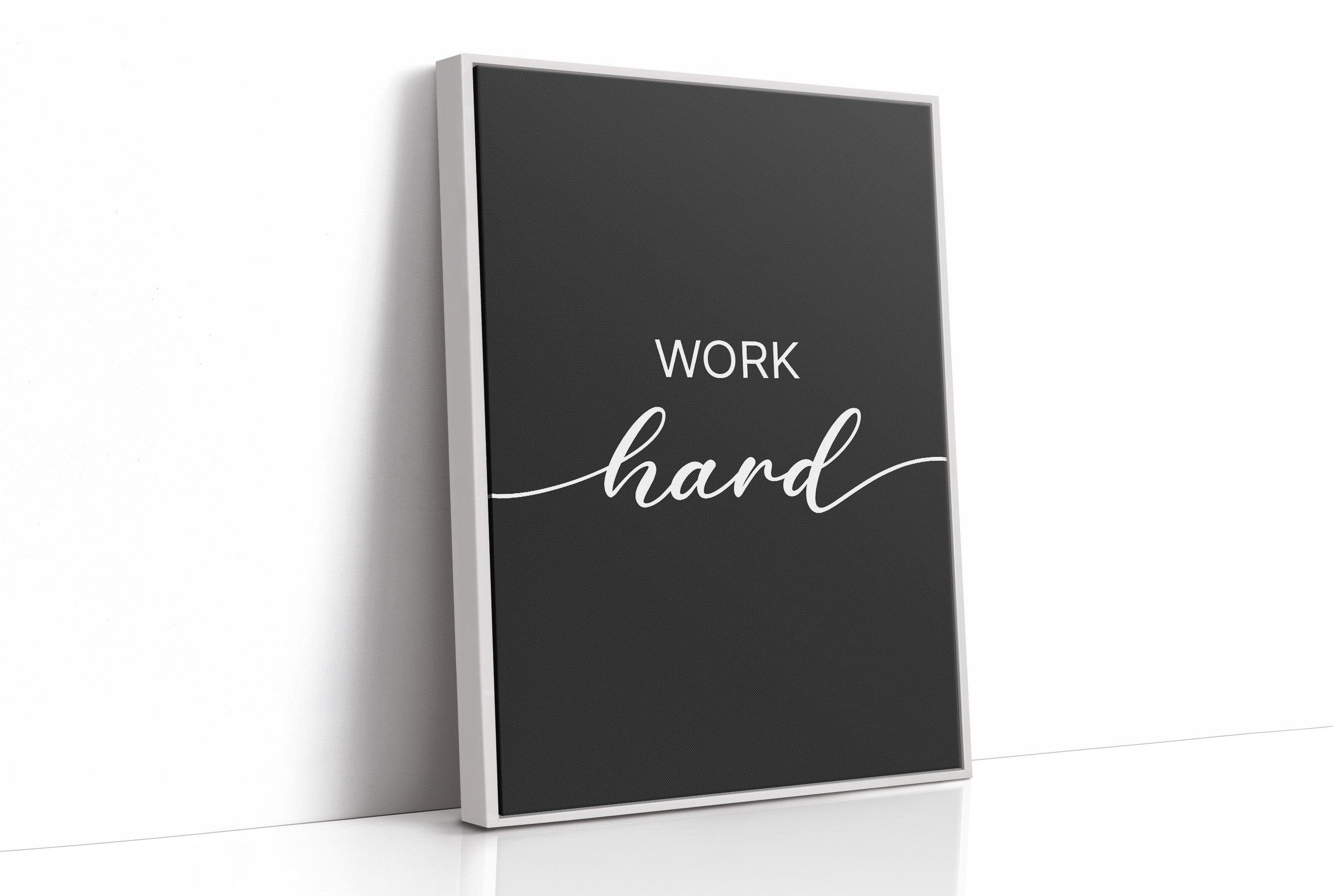 Work Hard Script Typography
