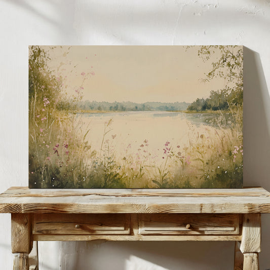 Wild Blooms Dance By Still Waters
