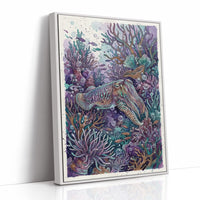 Iridescent Camouflage: Watercolor Cuttlefish Study