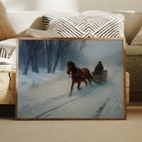 Winter's Tale Through Birch And Snow