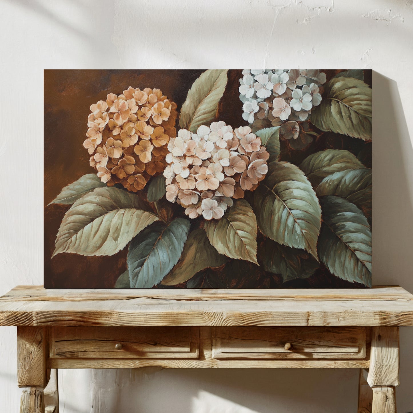 Autumn Hydrangeas Paint Golden Stories