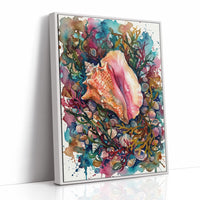 Conch Treasure: Watercolor Queen Conch Study