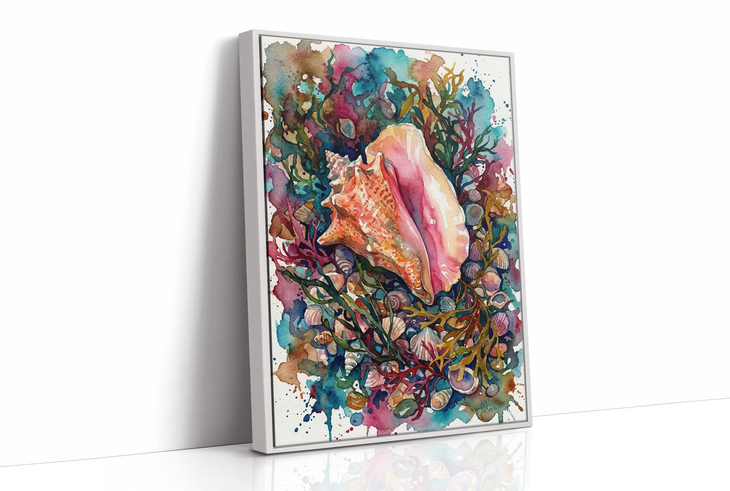 Conch Treasure: Watercolor Queen Conch Study