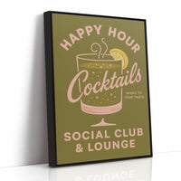 Happy Hour Cocktails Lounge Print