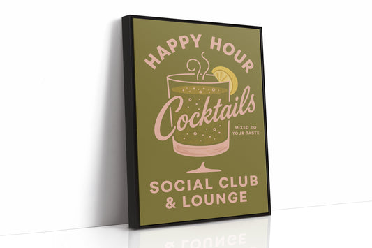 Happy Hour Cocktails Lounge Print