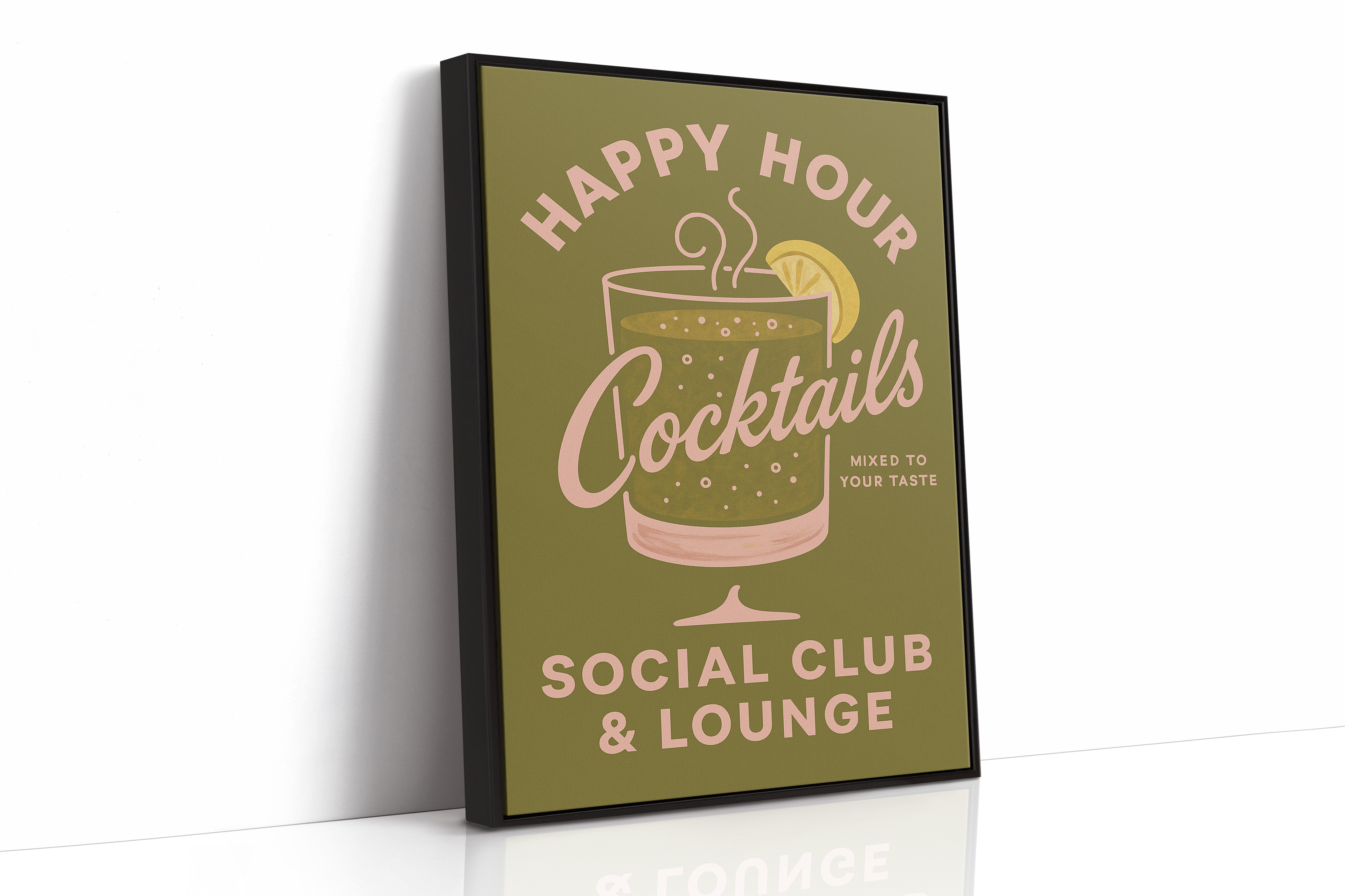 Happy Hour Cocktails Lounge Print