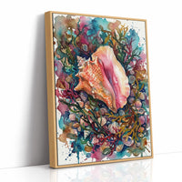 Conch Treasure: Watercolor Queen Conch Study