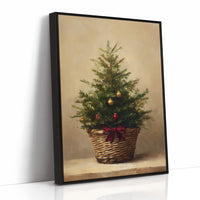 Evergreen Simplicity Against Dark Walls