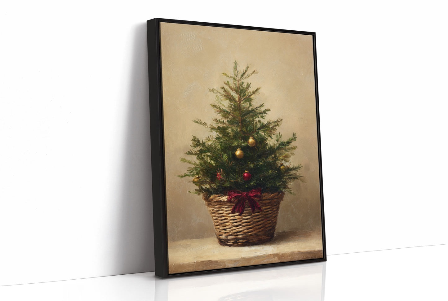 Evergreen Simplicity Against Dark Walls