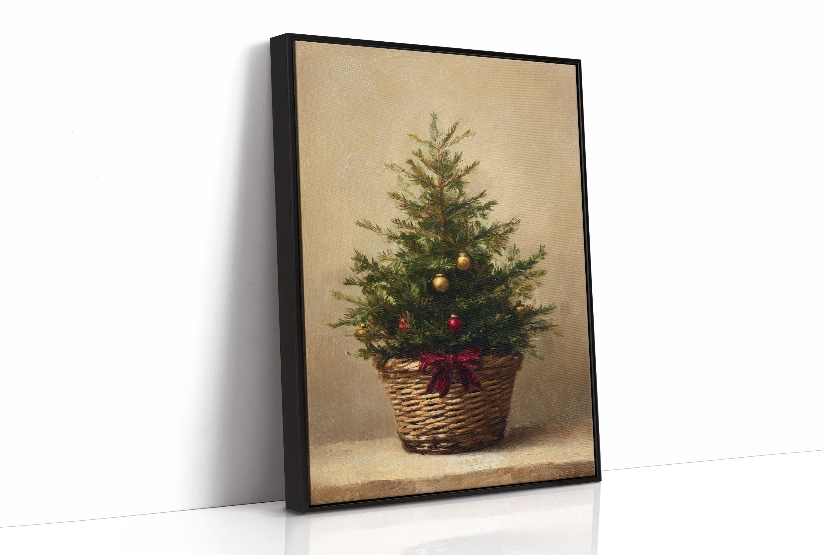 Evergreen Simplicity Against Dark Walls